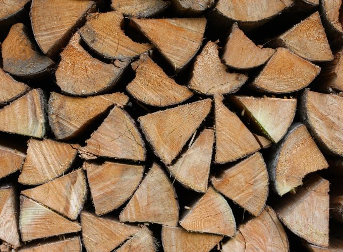 Ambiente de estufa con leña estándar